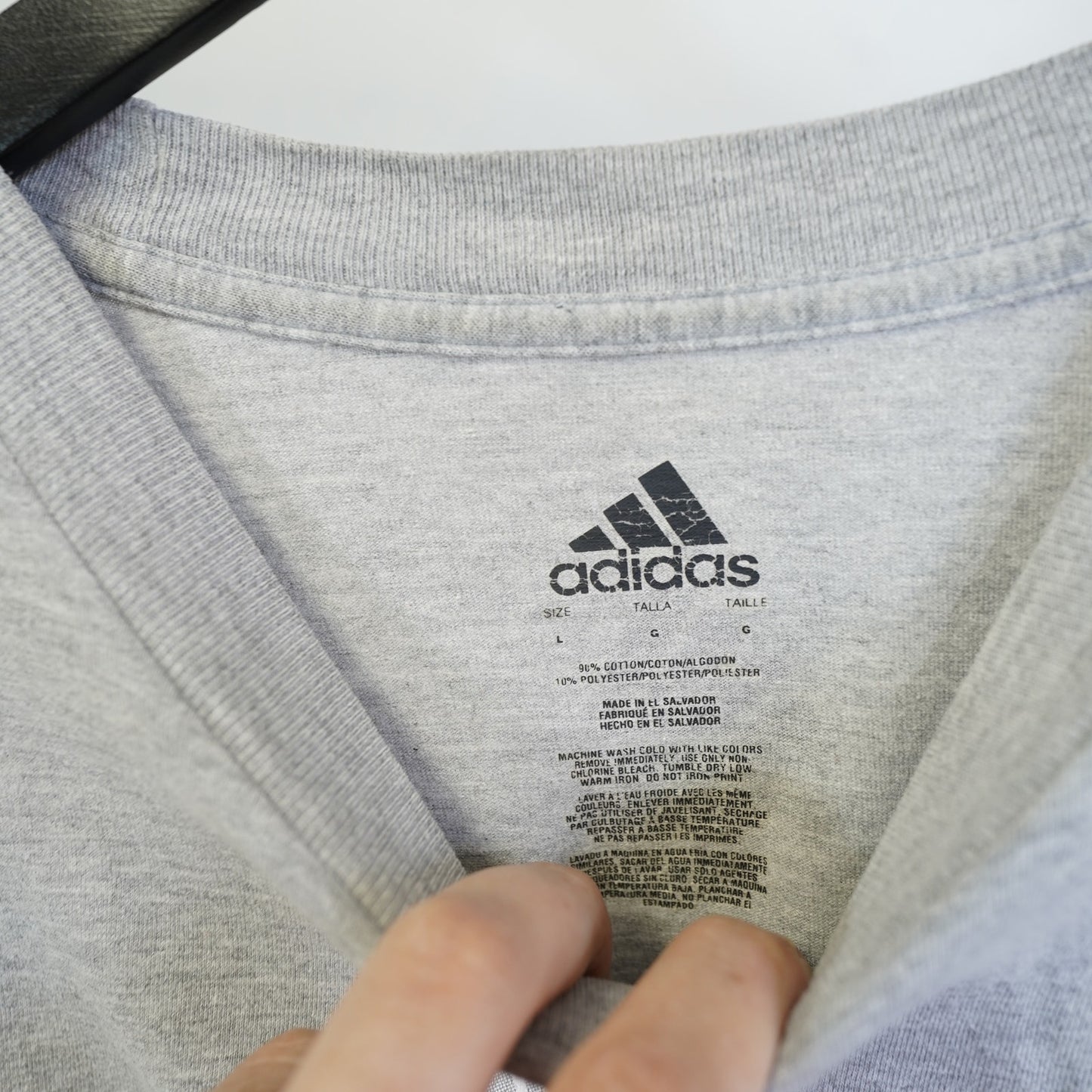 (L) Vintage Y2K Adidas Soccer 2000s Gray T-Shirt Men's L World Cup Retro Futbol