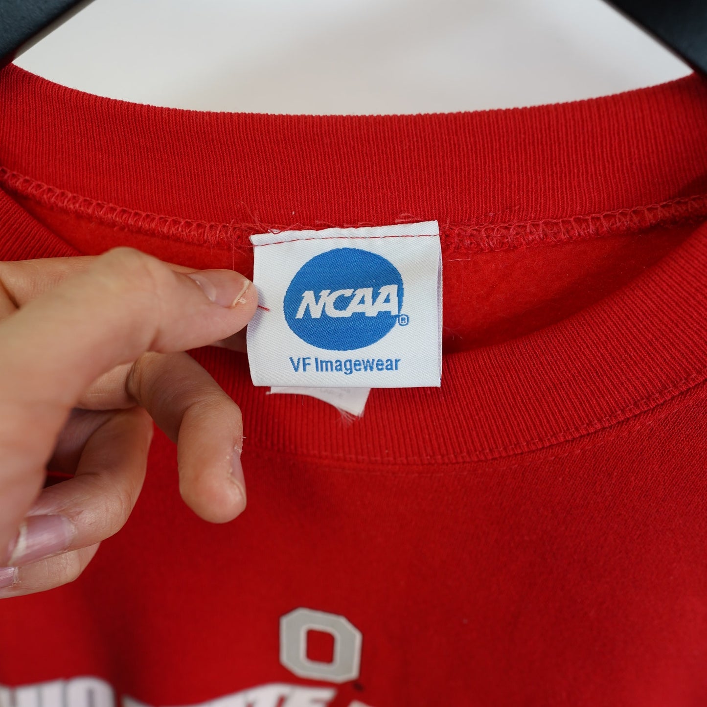 (XL) Vintage NCAA Ohio State Buckeyes Crewneck Sweatshirt Men's XL Red