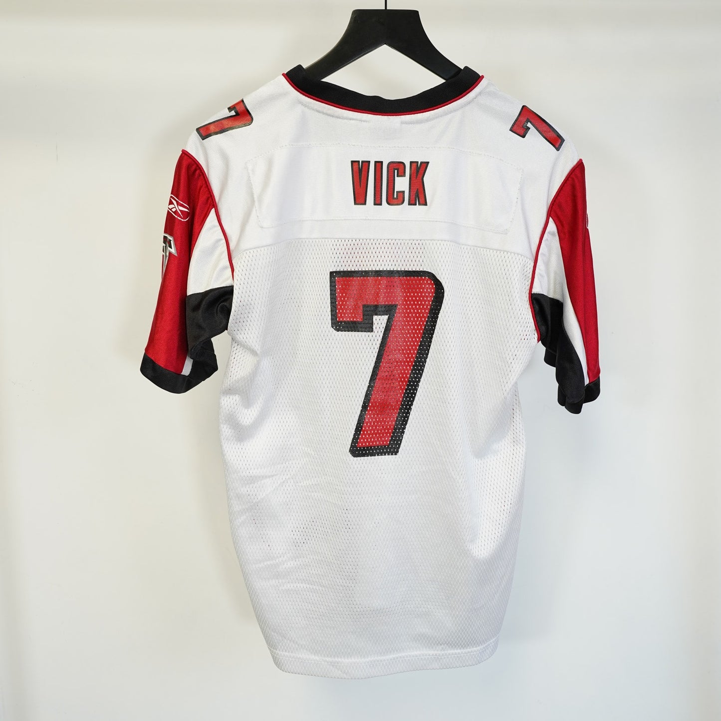 (Youth L) Vintage Michael Vick Atlanta Falcons Reebok Football Jersey Kids L White Mike