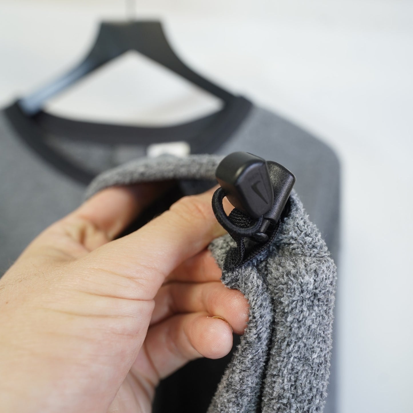 (XXLT) Vintage Nike Therma-Fit Y2K Fleece Sweatshirt V-Neck Men's XXLT Gray 2000s