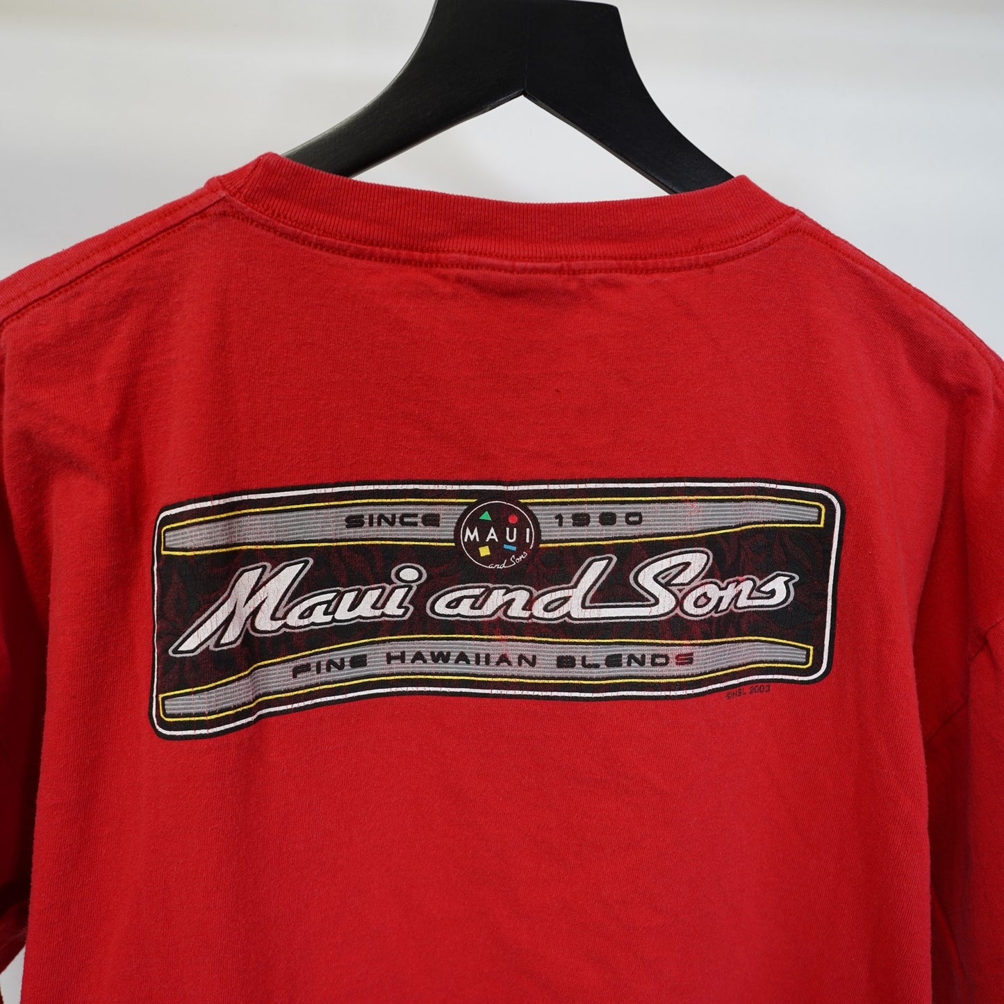 (XL) Vintage Maui and Sons Y2K Surf T-Shirt Men's XL Red Skate 2000s