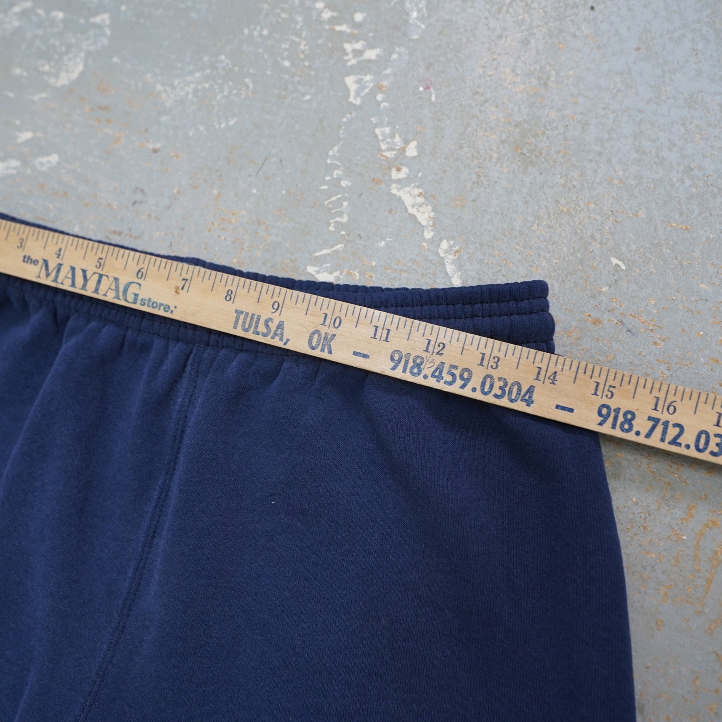 (S) Vintage US Navy Sweatpants Retro 3M Track Pant Men's S Blue Jogger 90s