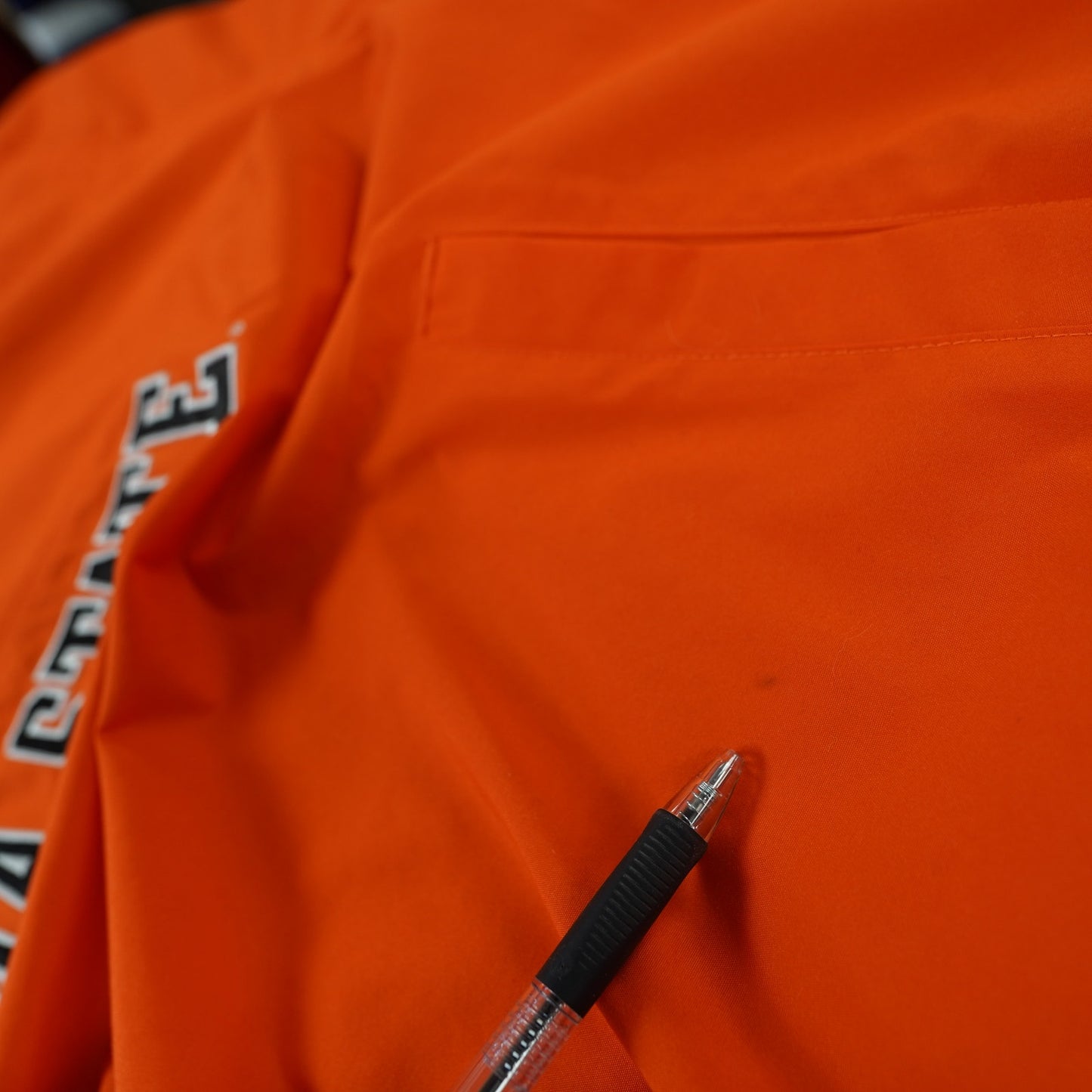 (L) Vintage Team Nike Oklahoma State Cowboys Center Swoosh Windbreaker Mens L Orange