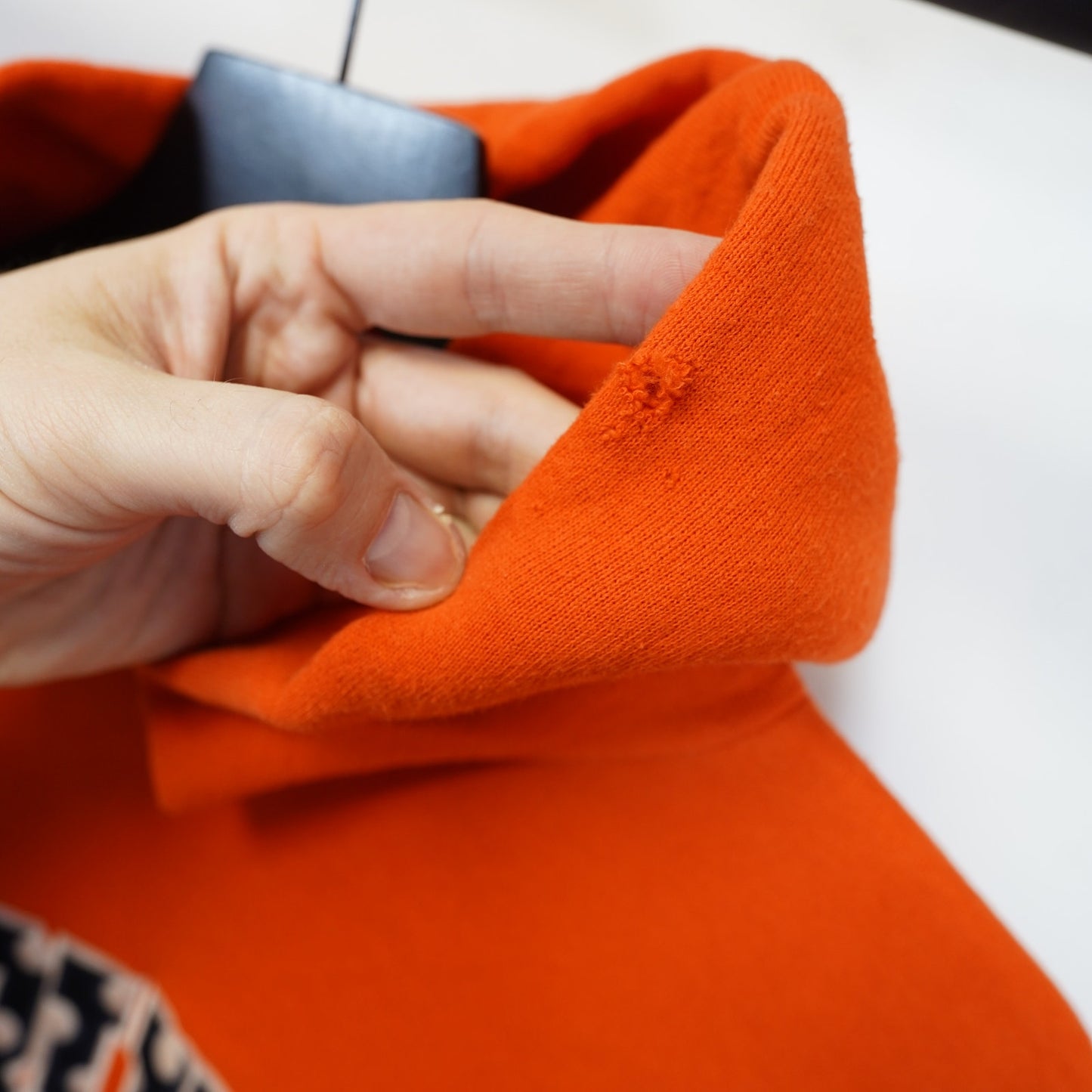 (XL) Auburn Tigers Embroidered Russell Athletic Hoodie Men's XL Orange Polka Dot