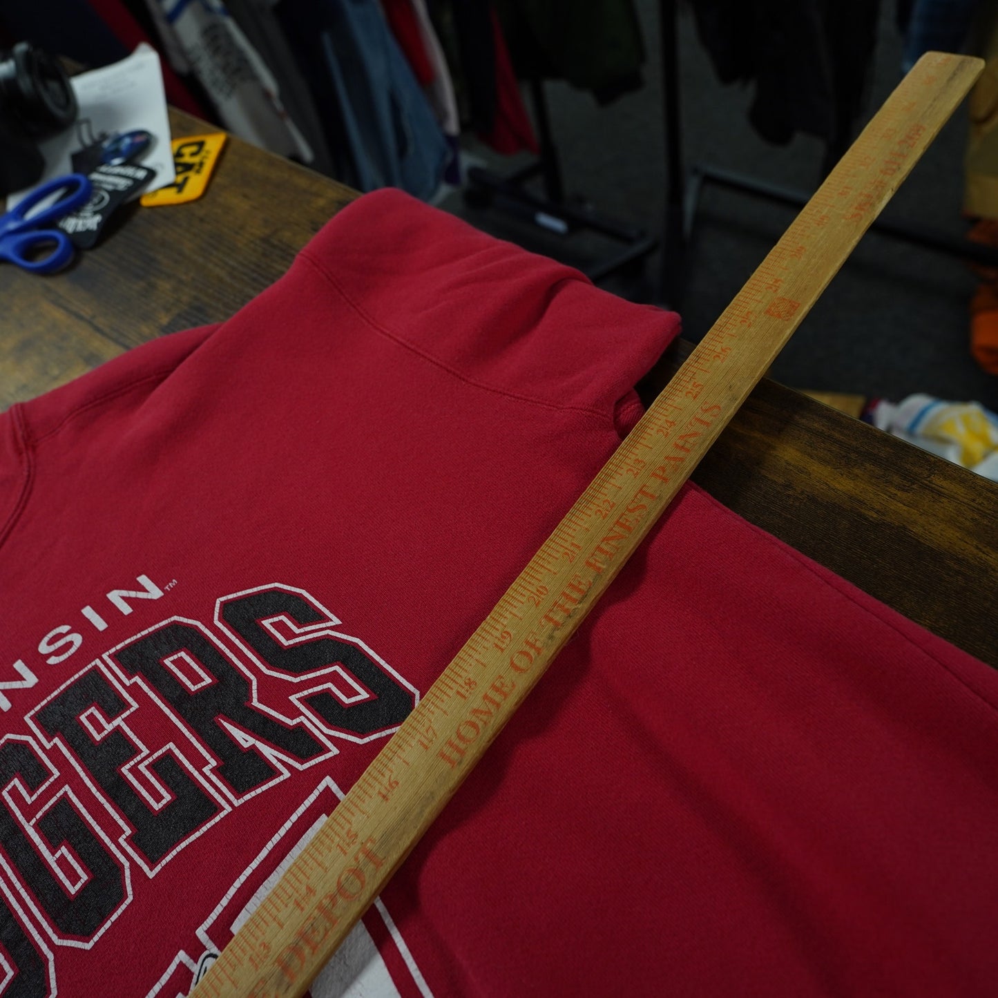 (XL) Vintage Wisconsin Badgers Starter Sweatshirt Men's XL Red 90s Crewneck
