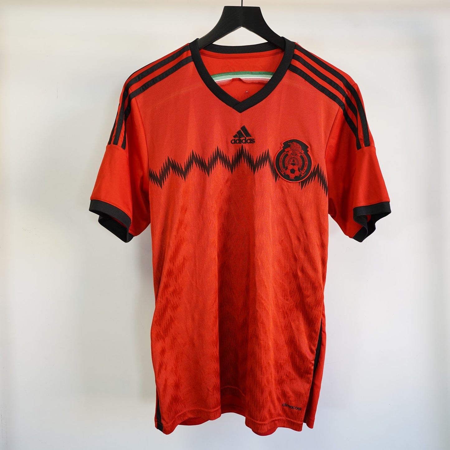 (L) Adidas Mexico 2014 World Cup Away Soccer Jersey Men's L/XL Red Futbol