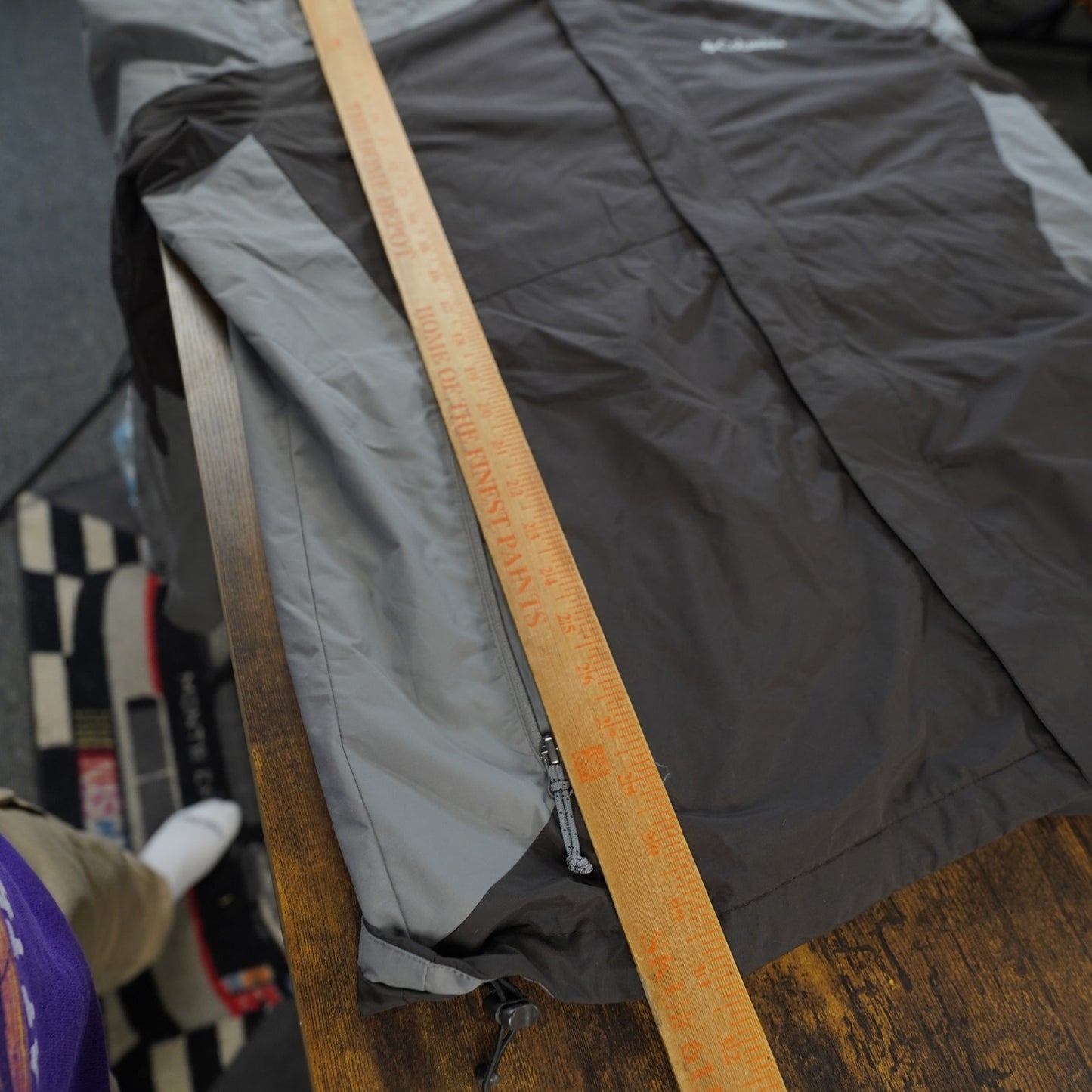 (XL) Columbia Sportswear Interchange Rain Jacket Men's XL Gray Two Tone Gorpcore Hike