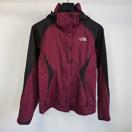 (Women's XS) The North Face HyVent Rain Jacket Maroon Black Gorpcore Granolaa