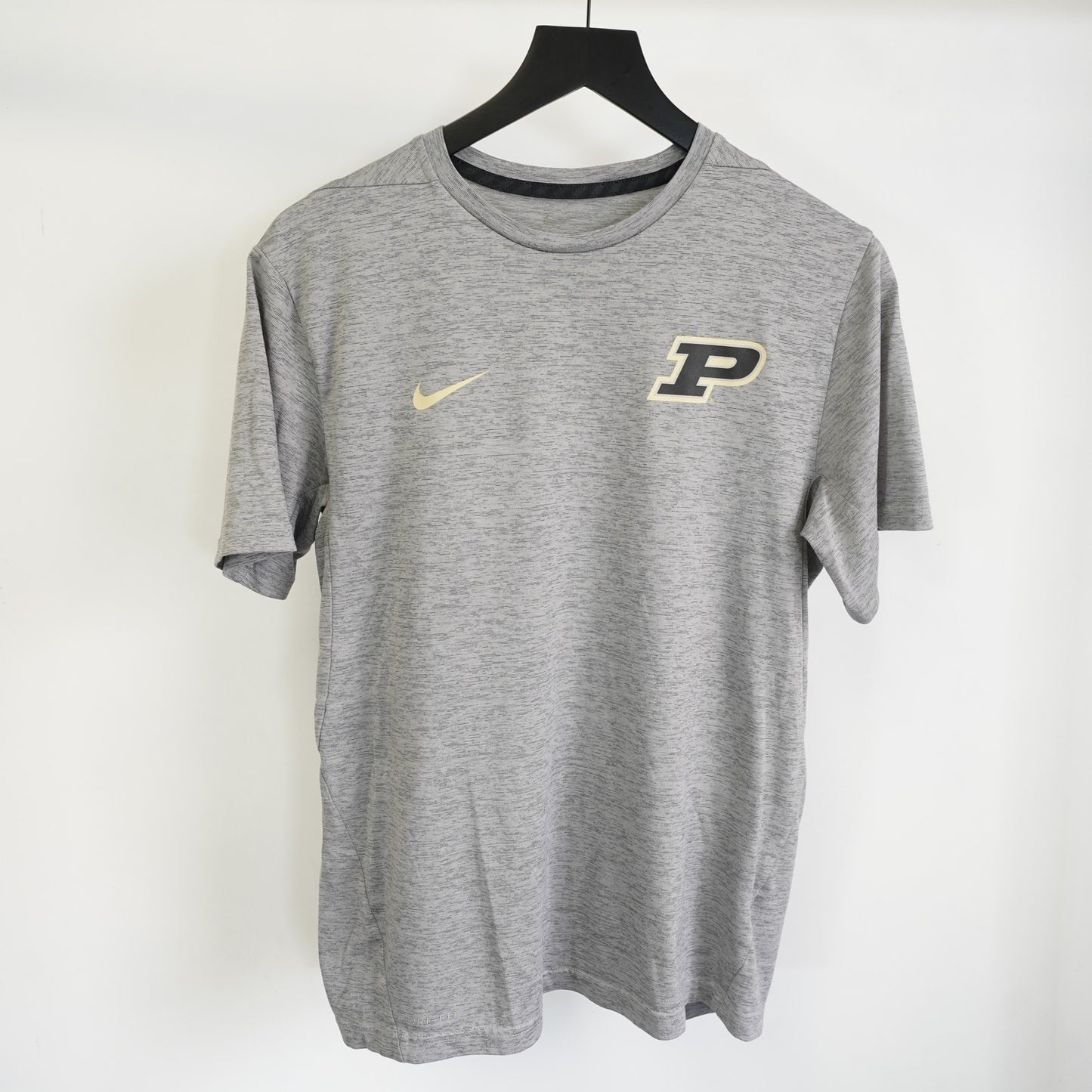 (M) Nike University of Purdue Boiler Maker Dri-Fit AThletic T-Shirt Men's M Gray