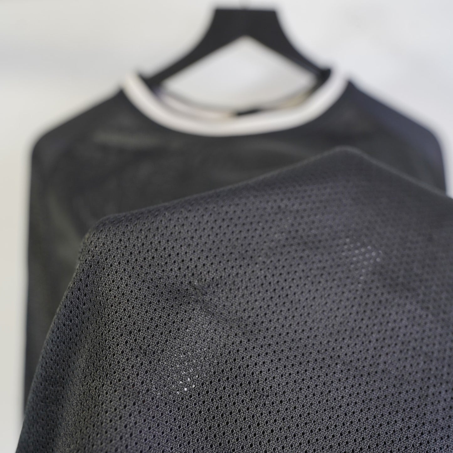 (XXL) Vintage Nike 90s Mesh Soccer Jersey Men's XXL Black Streetwear Retro
