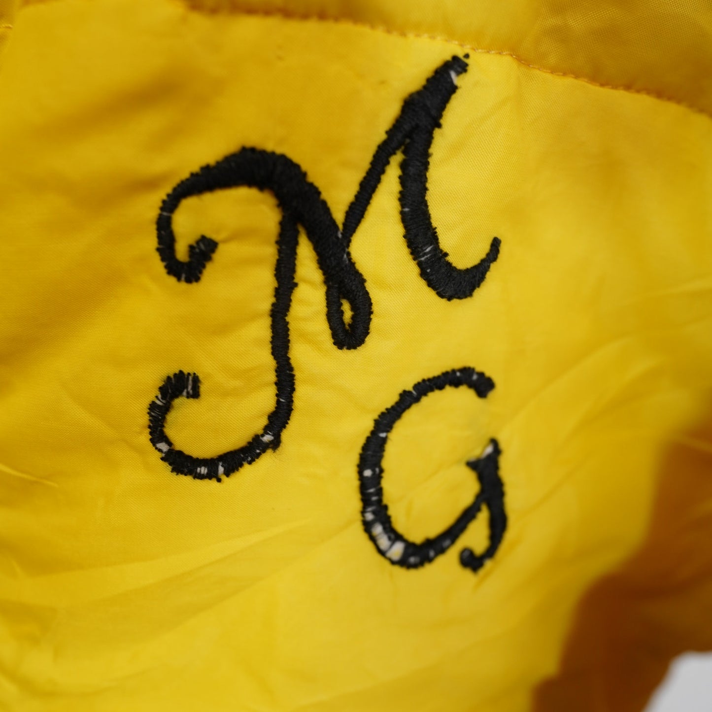 (S) True Vintage 70s Chain Stitched Swingster Western Puffer Jacket Men's S Yellow