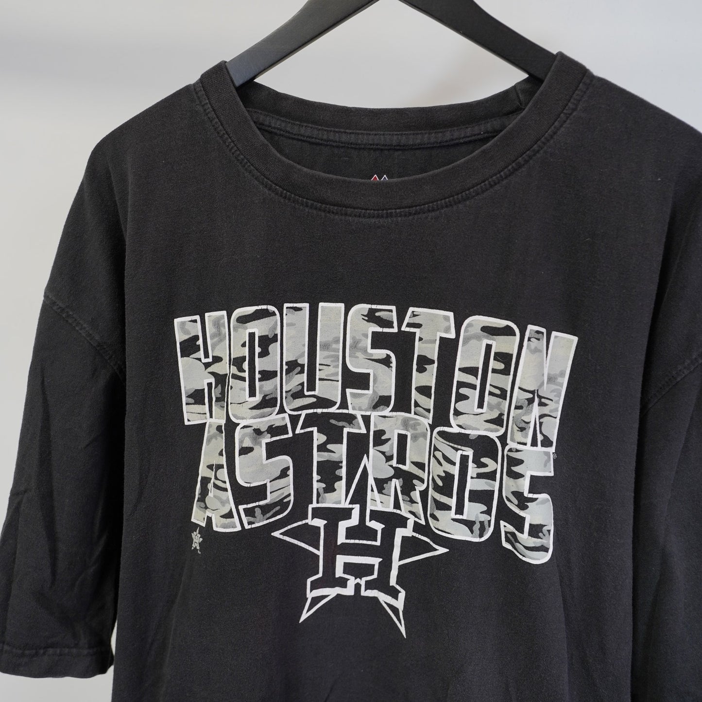 (3XLT) Houston Astros Majestic Camouflage T-Shirt Men's 3XLT Black Gray MLB H-Town