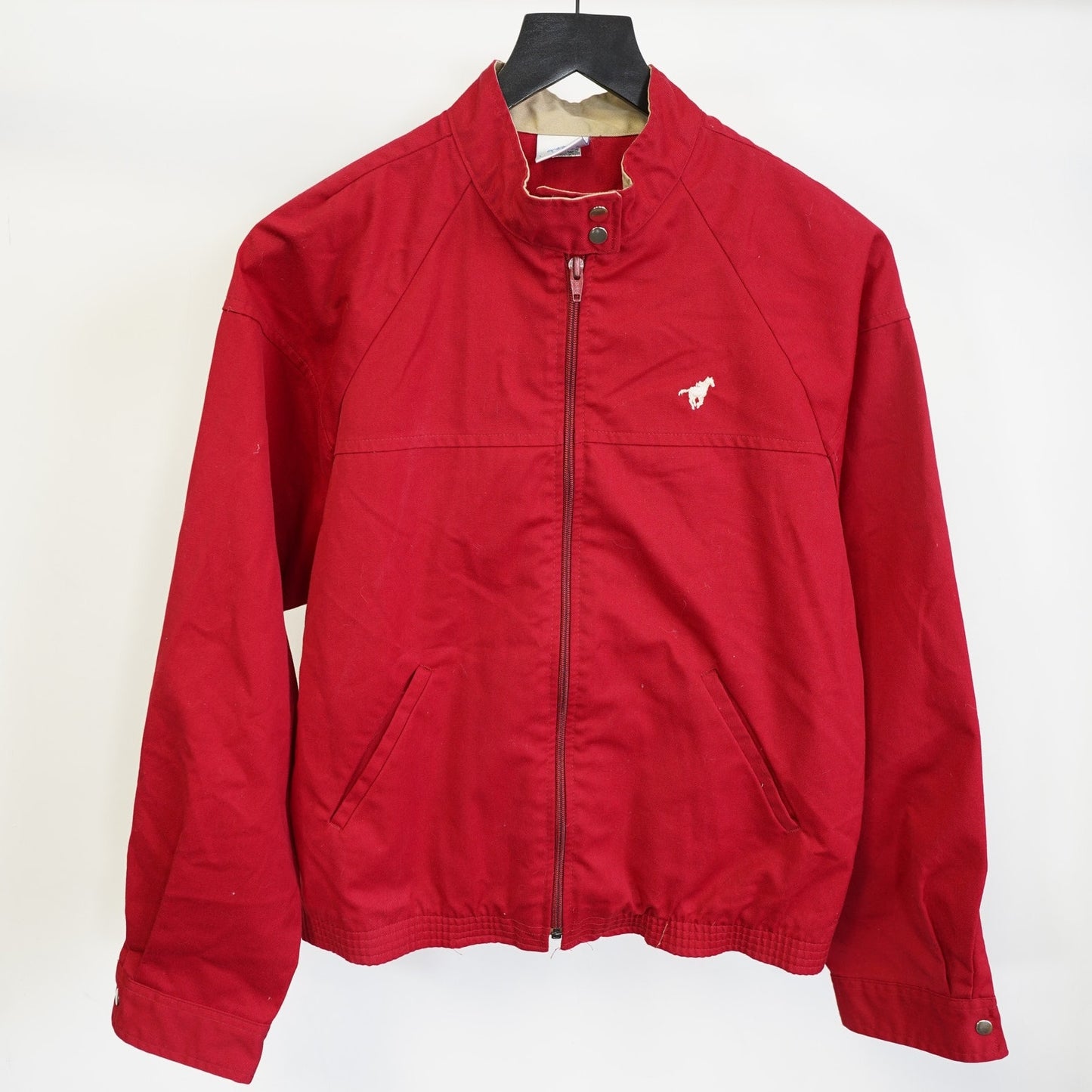 (Kids L) Vintage Wrangler Rodeo Cowboy Western Jacket Boys L Red Full Zip Bomber Kids