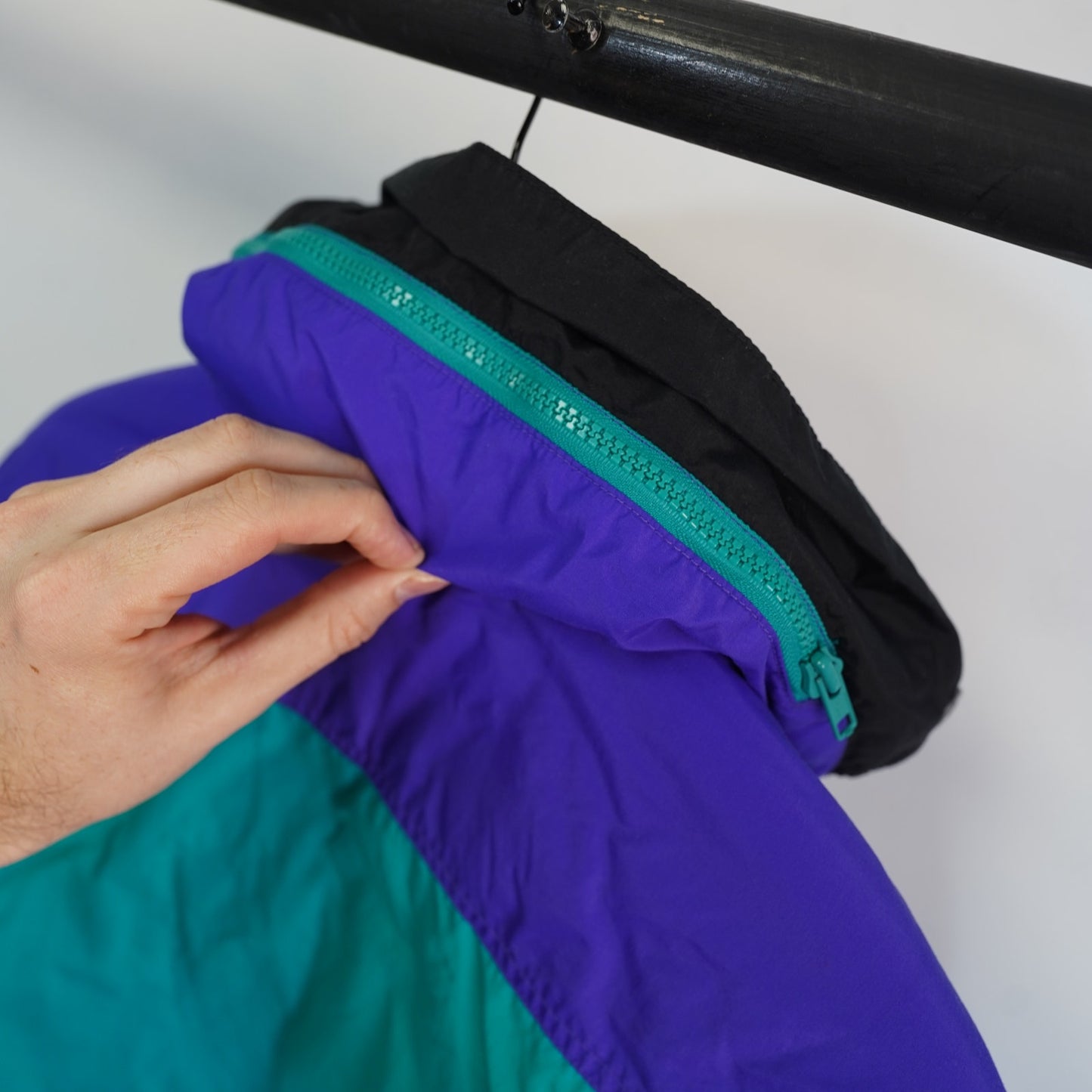 (Kids L) Vintage 90s Columbia Aqua Puffer Jacket Kids L 14/16 Radial Sleeve Purple Ski