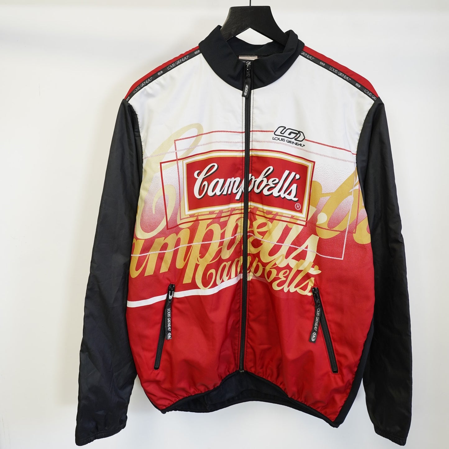 (XL) Vintage Louis Garneau Campbell's Soup Cycling Jacket Men's XL 90s Andy Warhol
