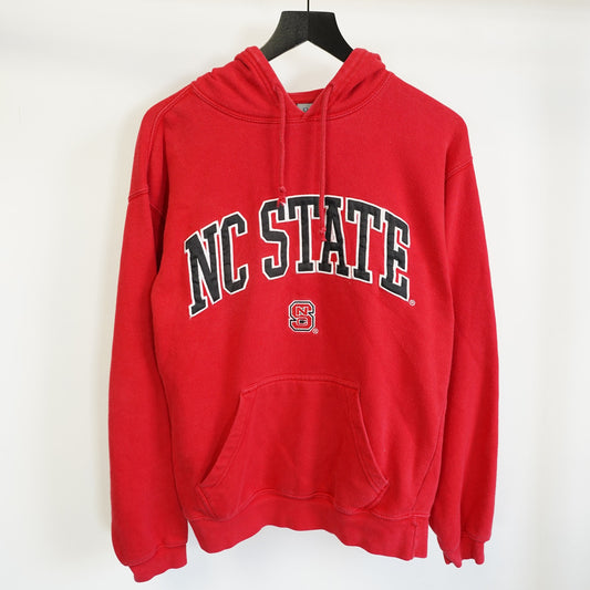 (M) Vintage NC State Wolfpack Sewn Hoodie Men's M Red J. America Embroidered