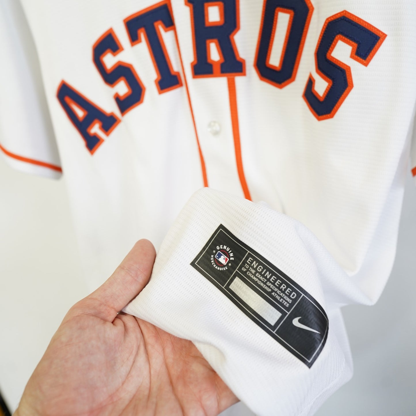 (M) Houston Astros Jeremy Pena Nike Baseball Jersey Sewn Men's M White Stitched