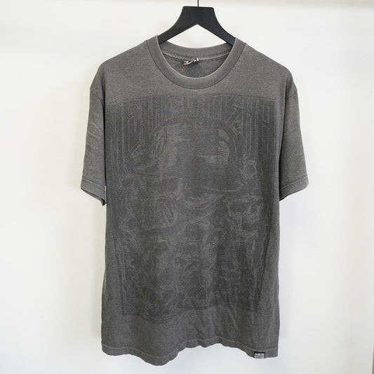 (L) Vintage Metal Mulisha Y2K MMA Graphic T-Shirt Men's L Gray 2000s Motocross FMX