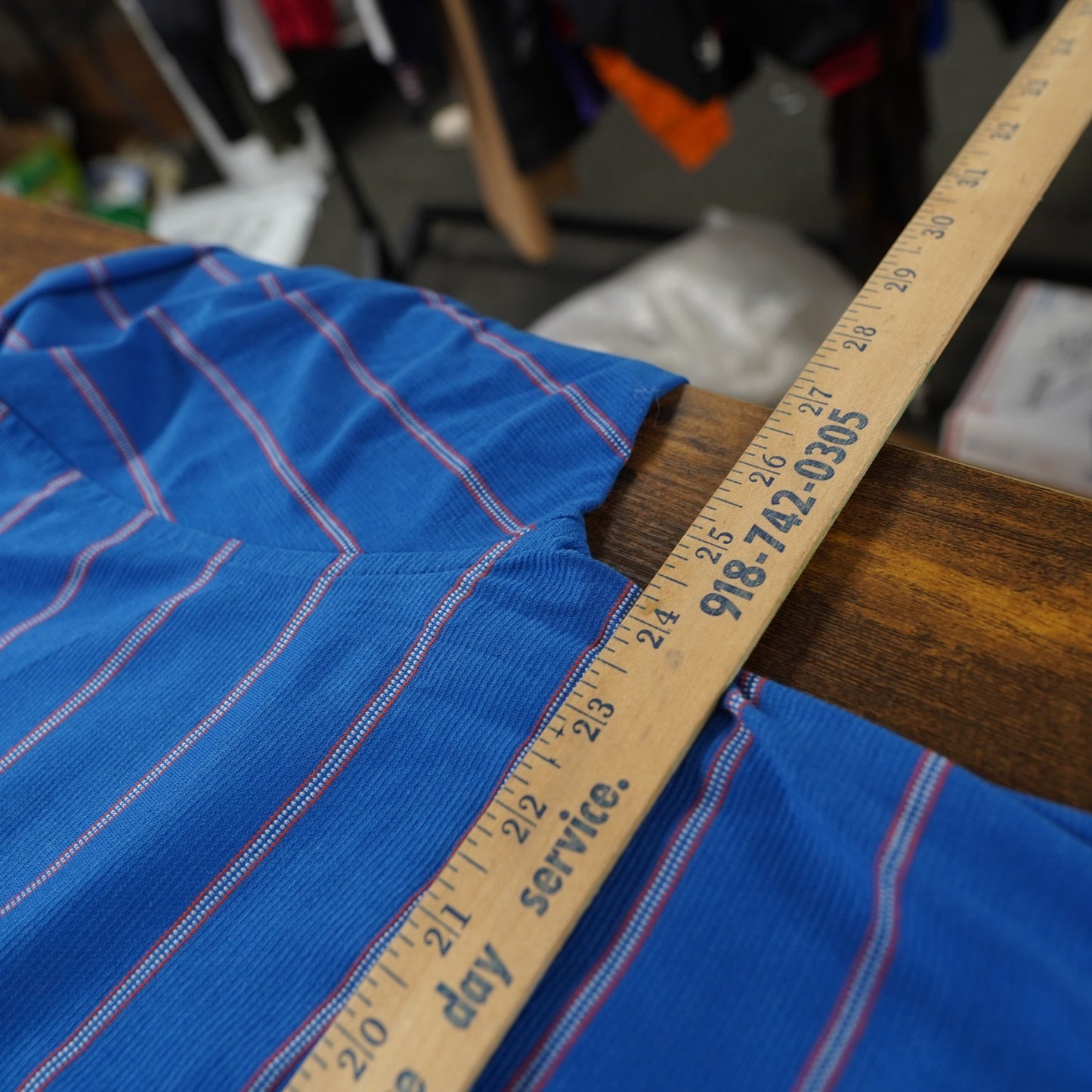 (XXL) Vintage Florida Gators Embroidered Divots Golf Polo Shirt Men's XXL Striped Blue