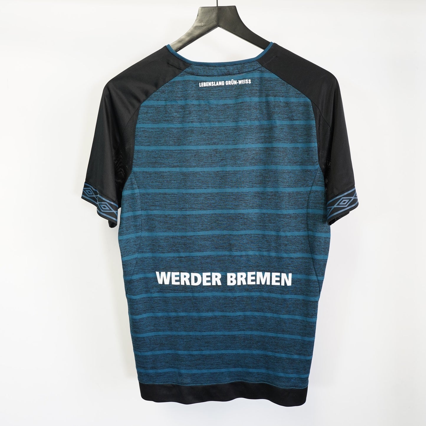 (S) Umbro Werder Bremen 2018/2019 Away Soccer Jersey Men's S Blue Black Futbol