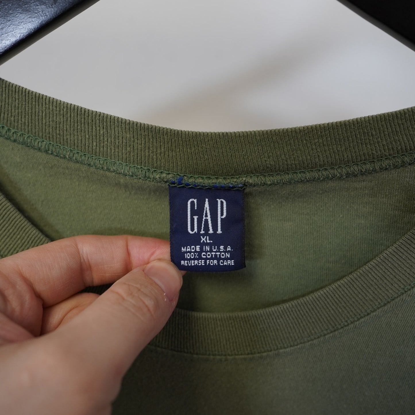 (XL) Vintage Gap Safari Kenya Nature Single Stitch T-Shirt Olive Green USA Made