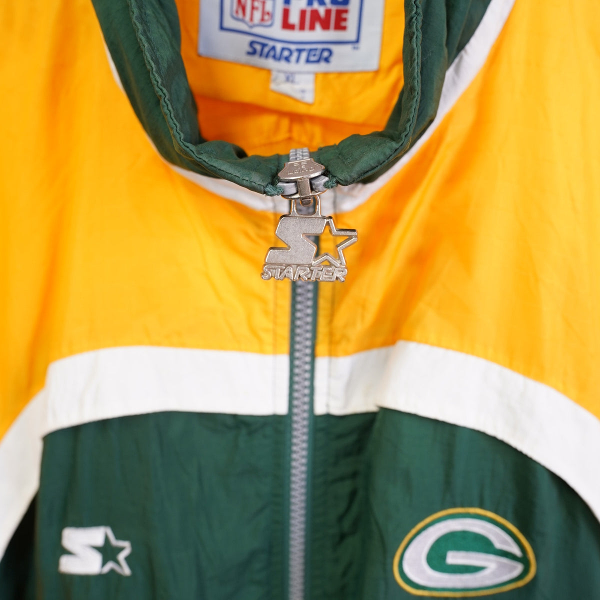 Vintage (XL) Green Bay Packers Starter NFL Pro Line Windbreaker Men's XL Green 90s