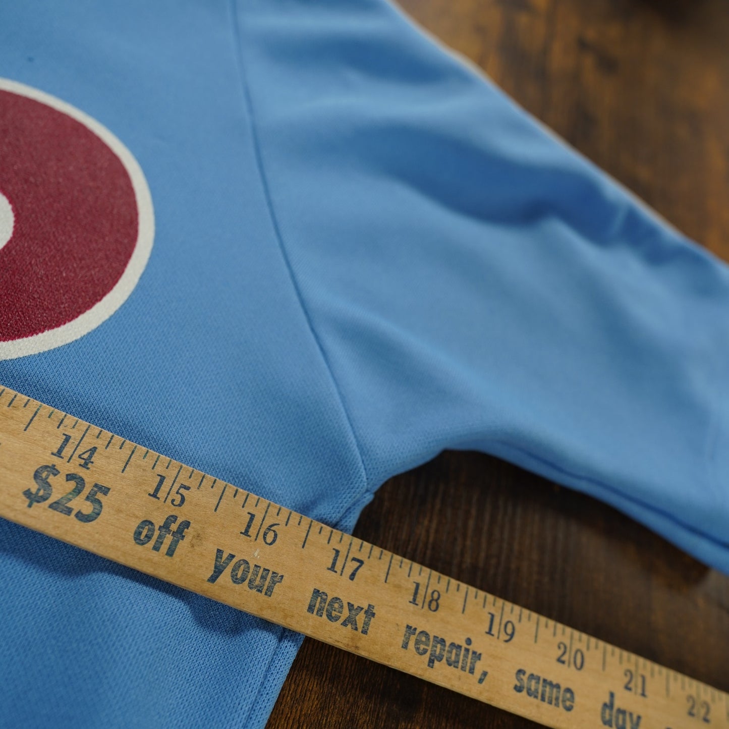 (XS) True Vintage Philadelphia Phillies Baseball Jersey Men's XS Light Blue MLB 80s