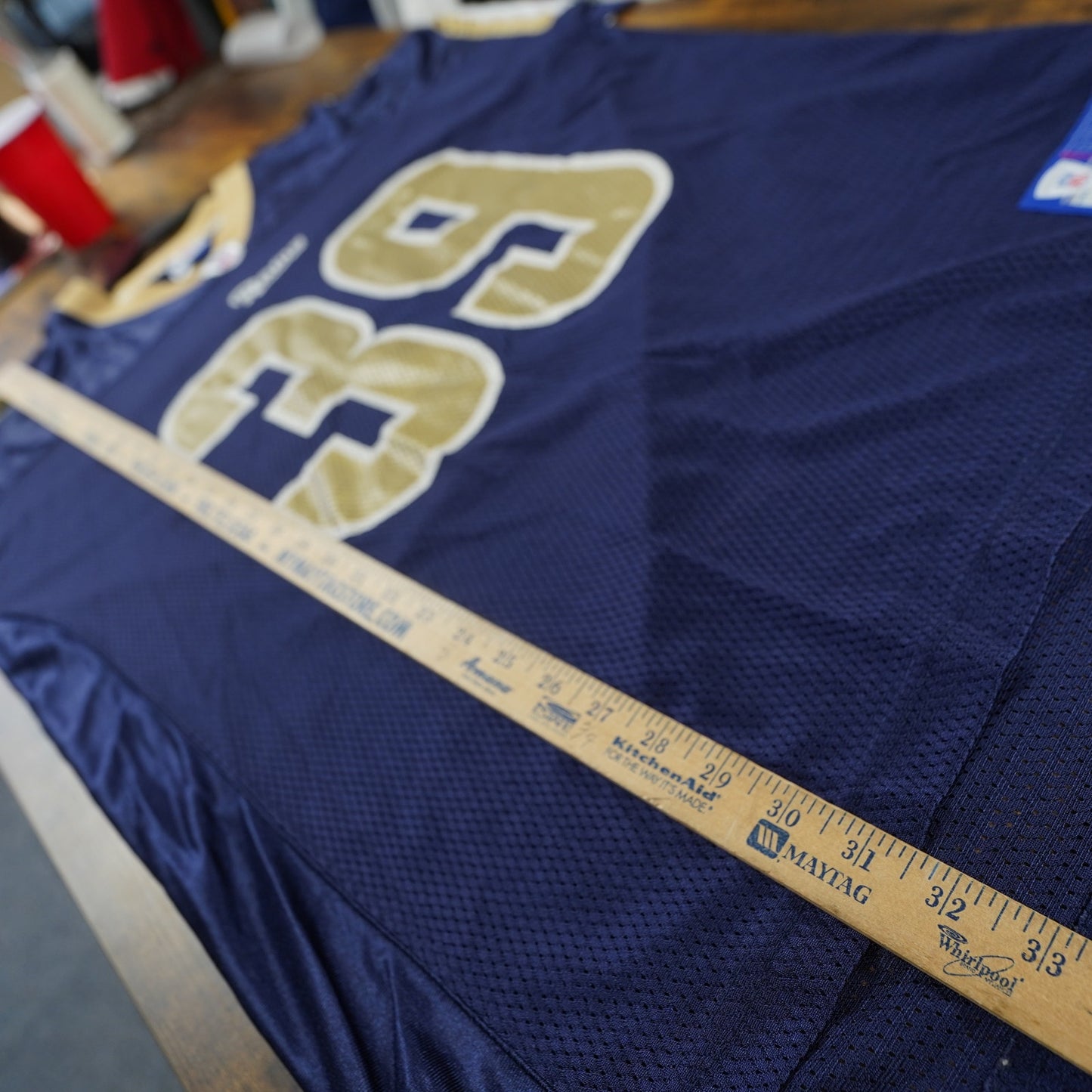 (XL) Vintage Steven Jackson St. Louis Rams Reebok Football Jersey Y2K Men's XL Navy