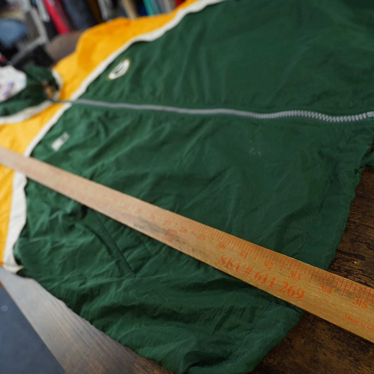Vintage (XL) Green Bay Packers Starter NFL Pro Line Windbreaker Men's XL Green 90s