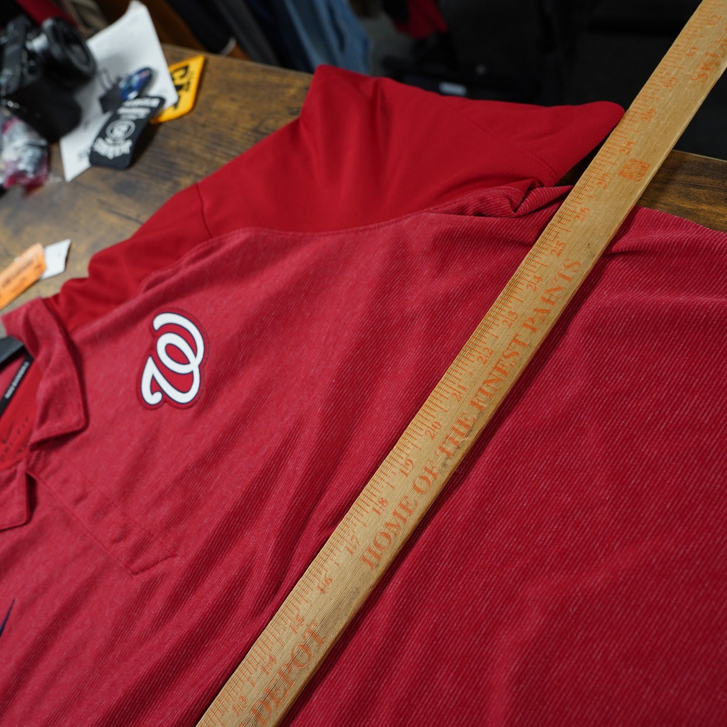 (XXL) Nike Washington Nationals Dri-Fit Polo Shirt Men's XXL Red MLB Baseball