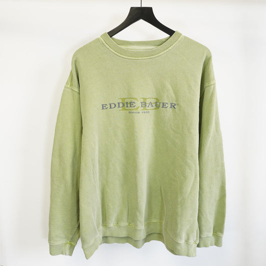 (L) Vintage Eddie Bauer Ebtek Outdoors Sweatshirt Men's L Oversized Green Gorpcore