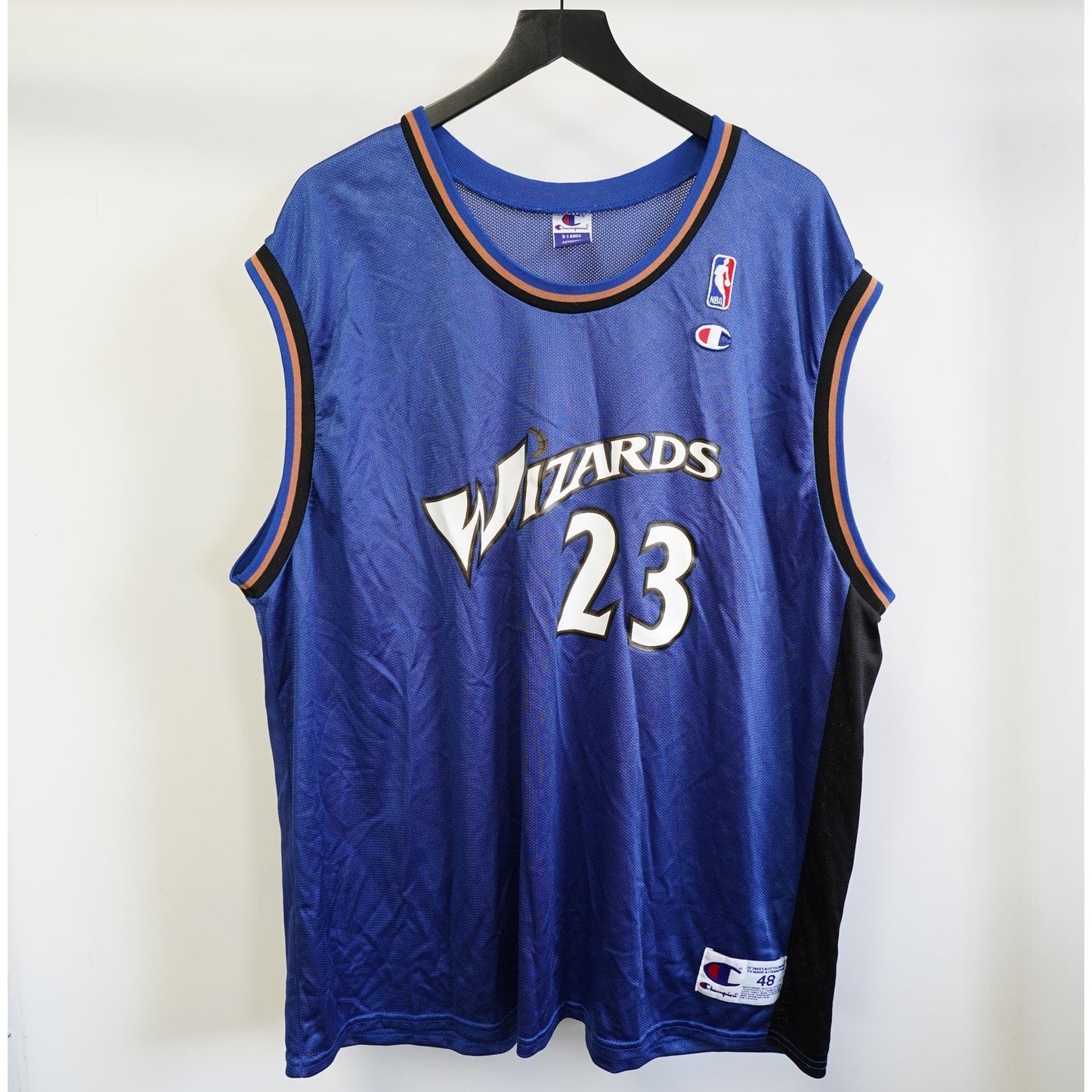 (XL) Vintage Michael Jordan Washington Wizards Champion Jersey Men's XL Sz. 48 Blue