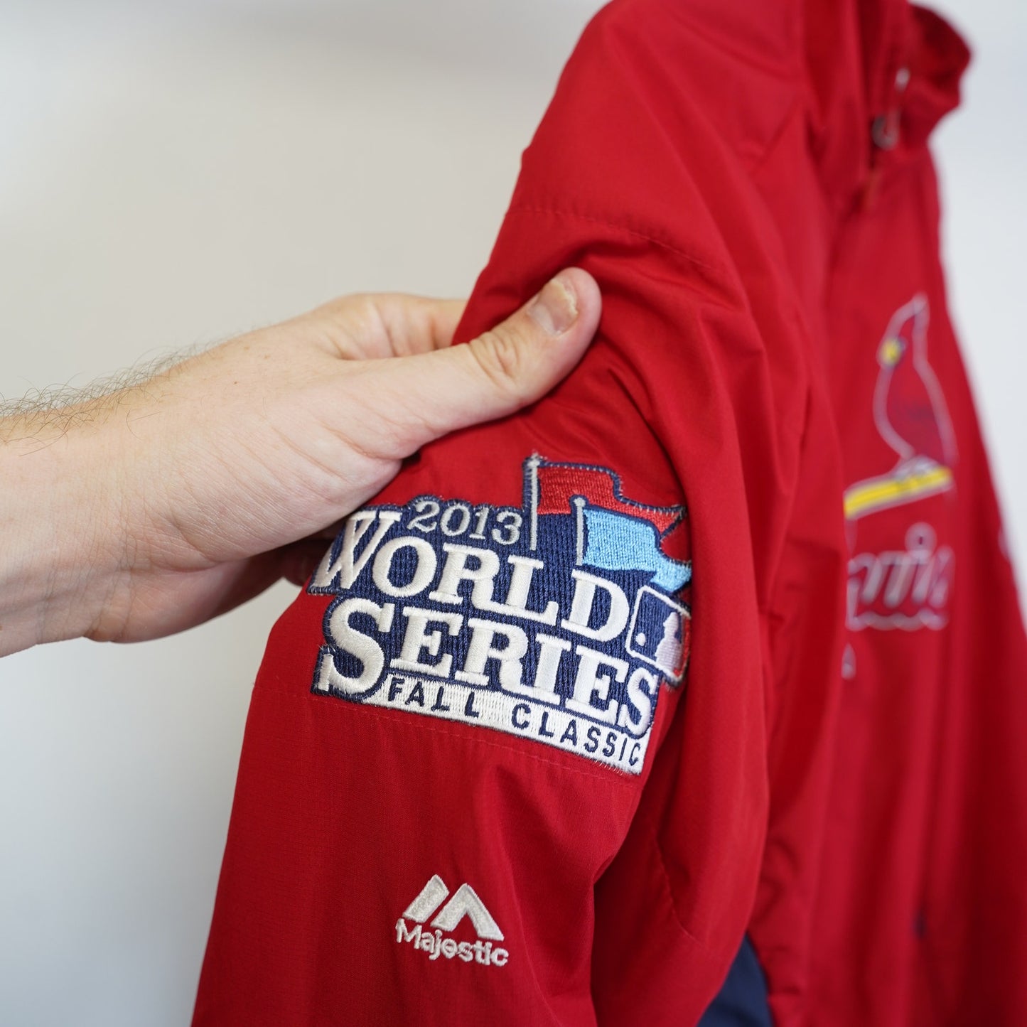(XXL) Vintage St. Louis Cardinals Majestic Stitched Full Zip Jacket Men's 2XL Red Y2K