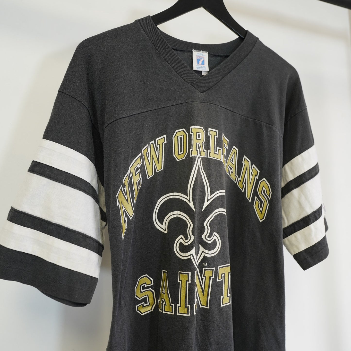 (XL) Vintage New Orleans Saints Jersey T-Shirt 90s Logo 7 NFL USA Made