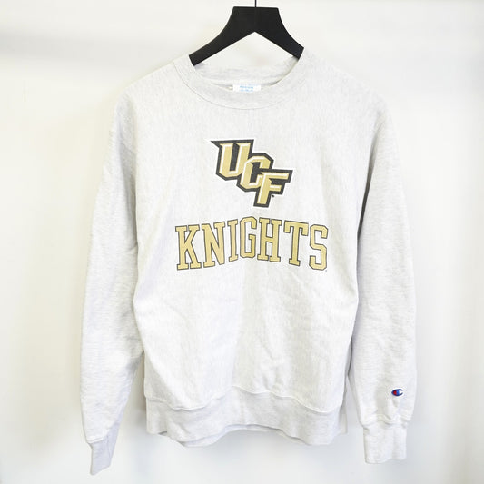 (M) UCF Knights Champion Reverse Weave Sweatshirt Men's M Heather Gray Retro