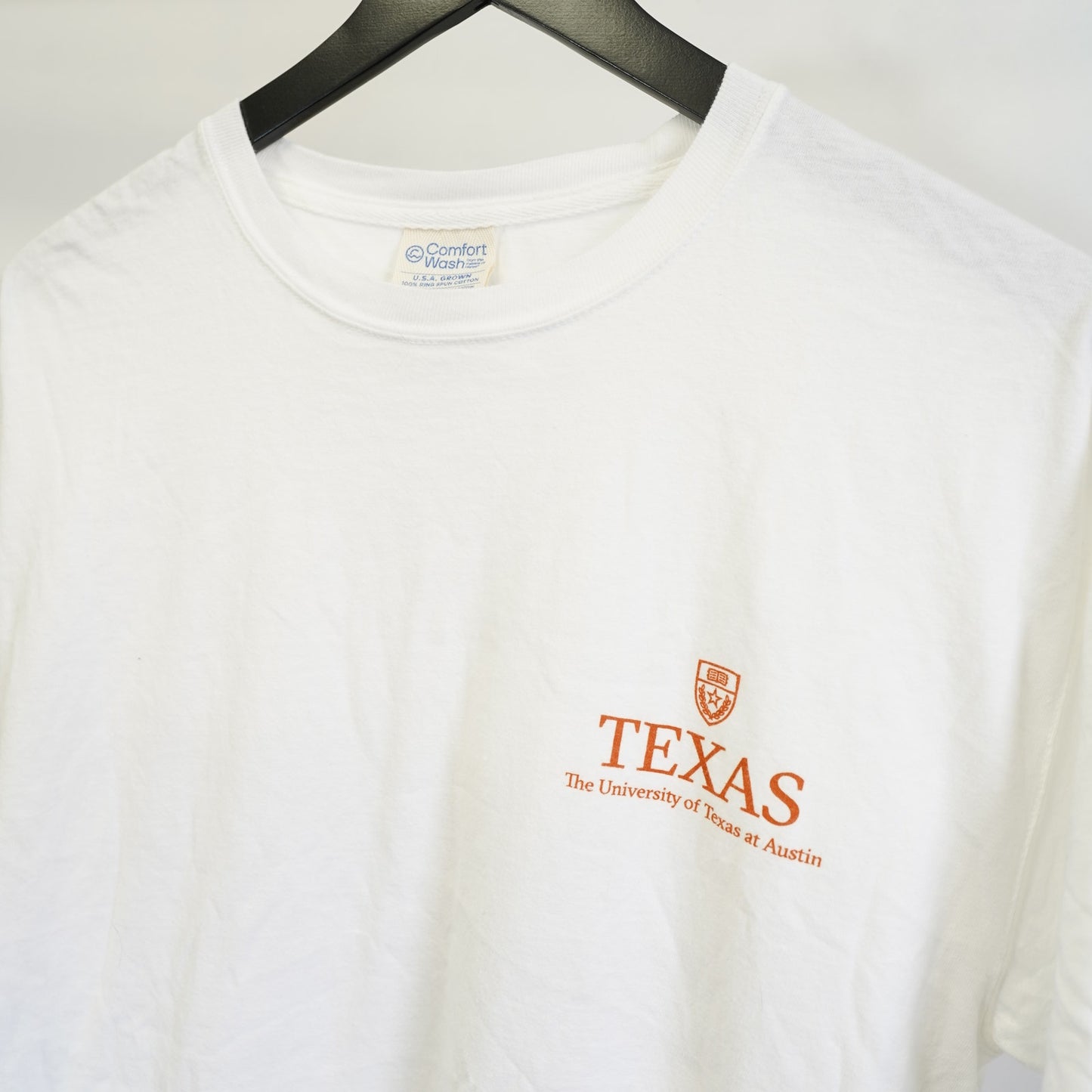 (M) University of Texas Longhorns T-Shirt Men's M White UT Austin Tower College