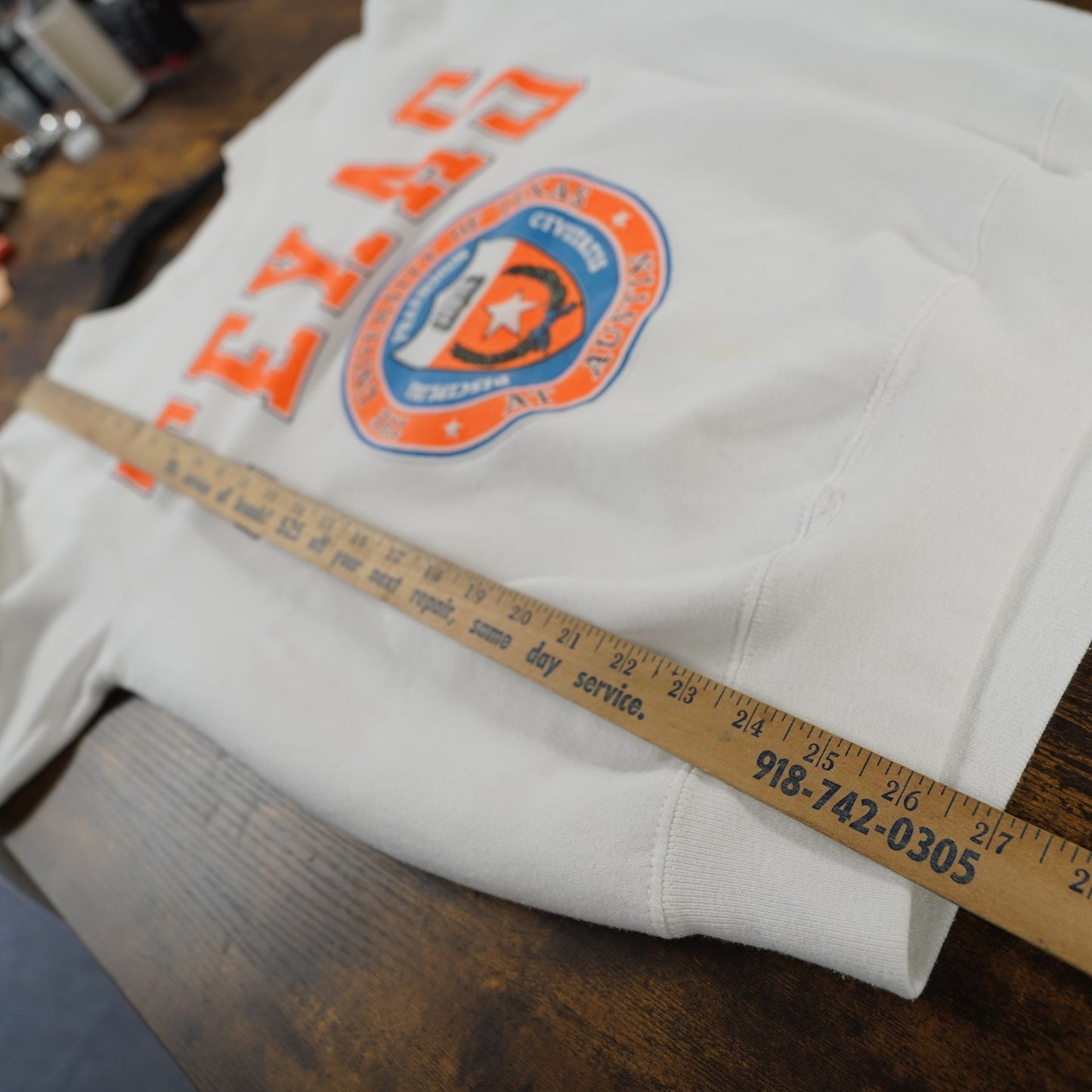 (M) Vintage Texas Longhorns Galt Sand Sweatshirt Men's M White Orange UT 90s Retro