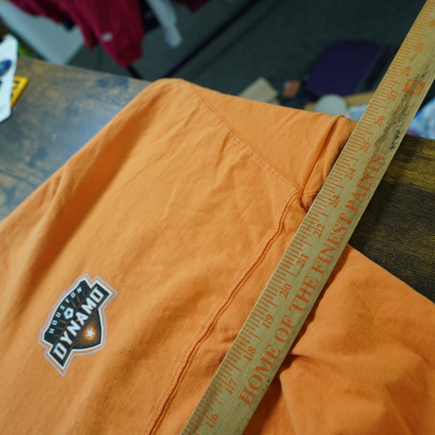 (S) Houston Dynamo Spirit Jersey MLS Soccer Unisex S Orange Fanatics Longsleeve
