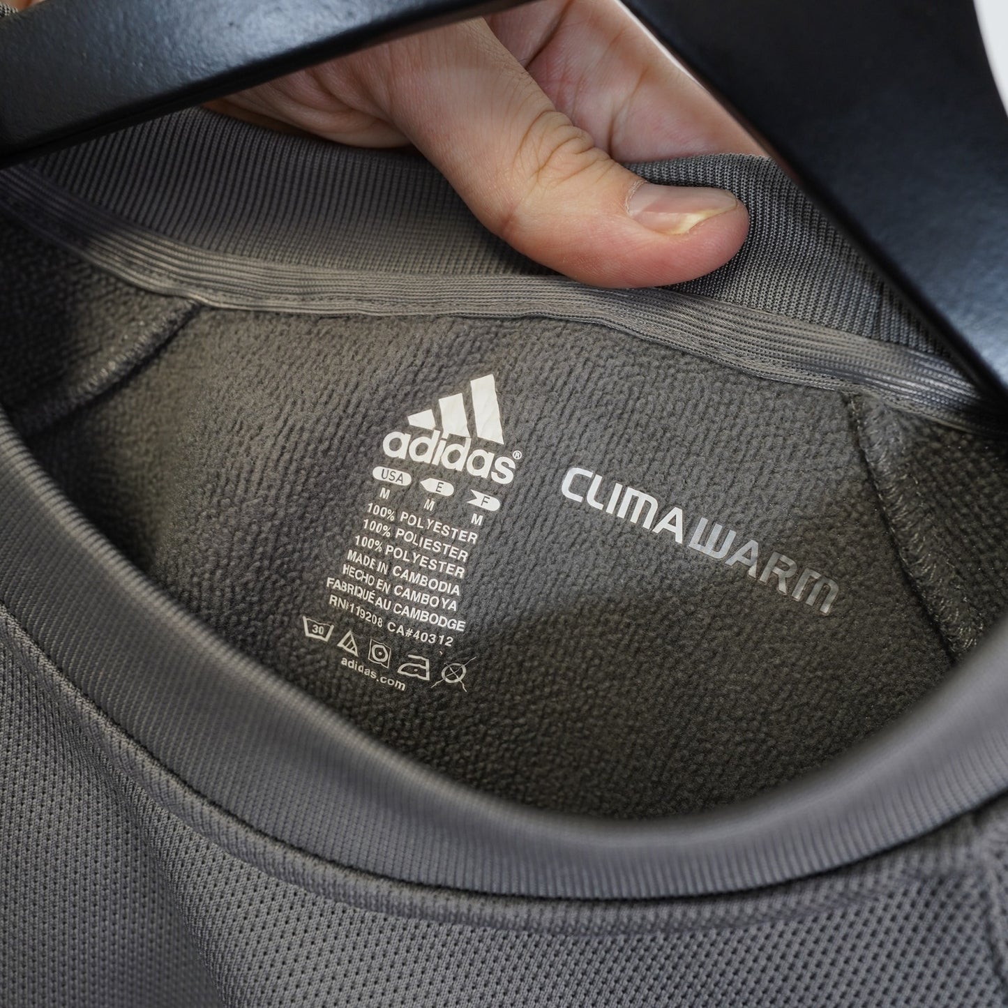 (M) Texas A&M Aggies Adidas Clima Warm Pullover Sweatshirt Men's M Gray Crewneck