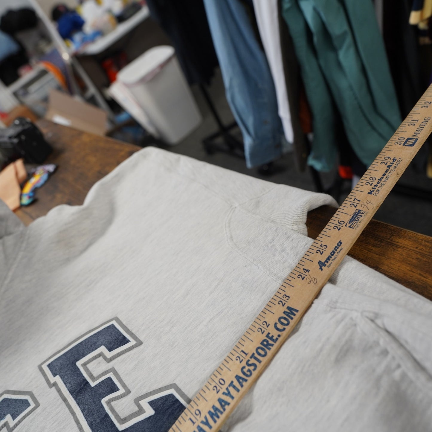(XXL) Vintage Rice University Owls Russell Athletic Hoodie Men's XXL Heather Gray 90s