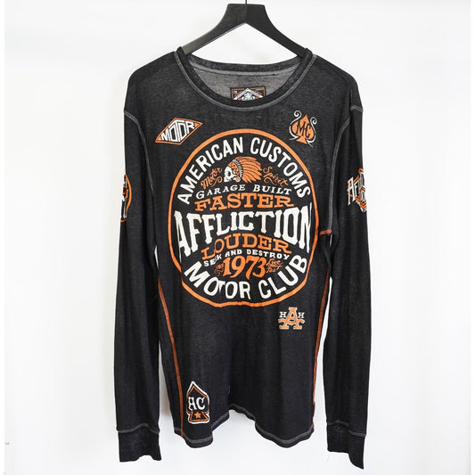 (L/XL) Affliction American Customs Garage Motorcycle Club Longsleeve Men's L/XL Y2K Emo