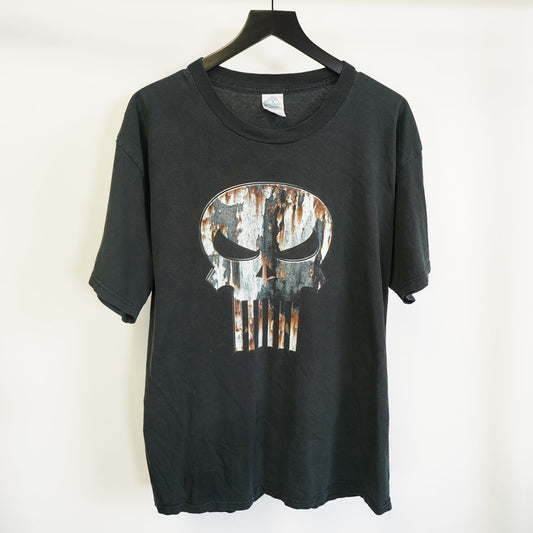 (XL) Vintage Marvel the Punisher Comic Vintage T-Shirt Men's XL Cartoon Black Y2K