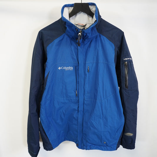 (M) Vintage Columbia Omni-Shield Vertex Rain Jacket Men's M Blue Gorpcore Hiking