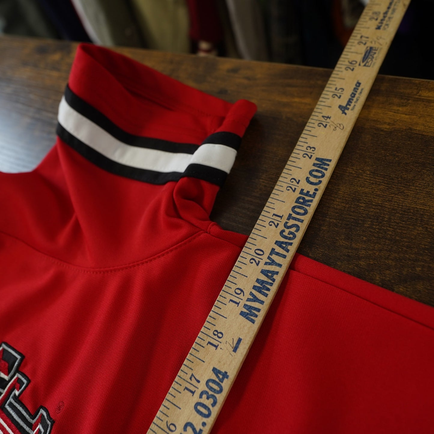 (Youth XL) Texas Tech Red Raiders Embroidered Baseball Jersey Youth XL Red Colosseum