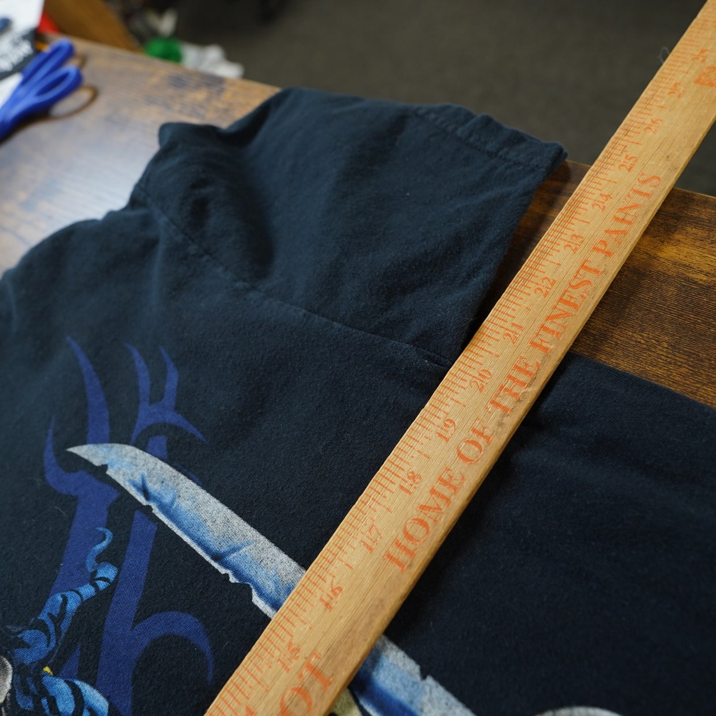 (L) Vintage Treasure Island Pirate T-Shirt Men's L Black Skeleton Parrot Buccaneer