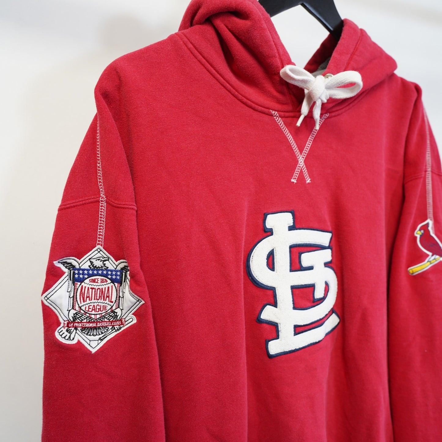 (XXL) Vintage St. Louis Cardinals Majestic Embroidered Hoodie Men's XXL Red MLB Y2K