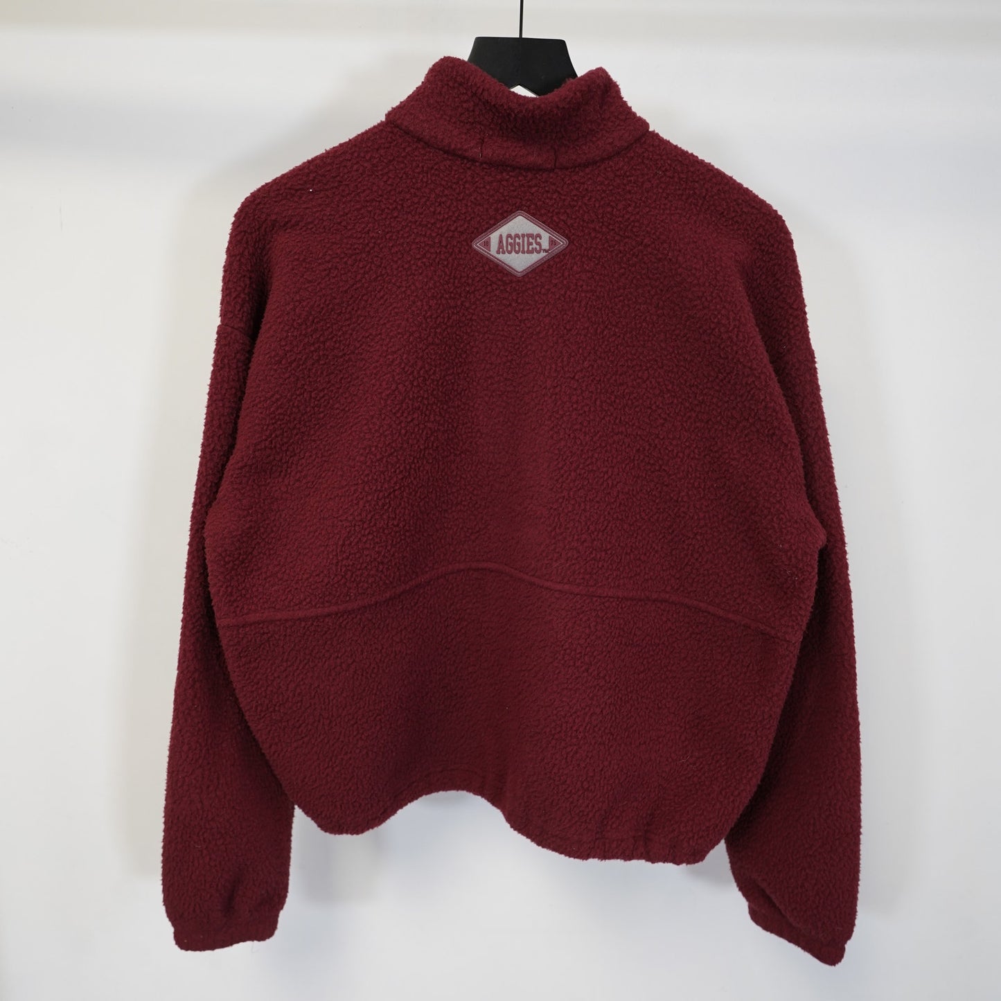 (M) Texas A&M Aggies Fleece 1/4 Zip Pullover Sweater Men's M Maroon Sewn Jacket