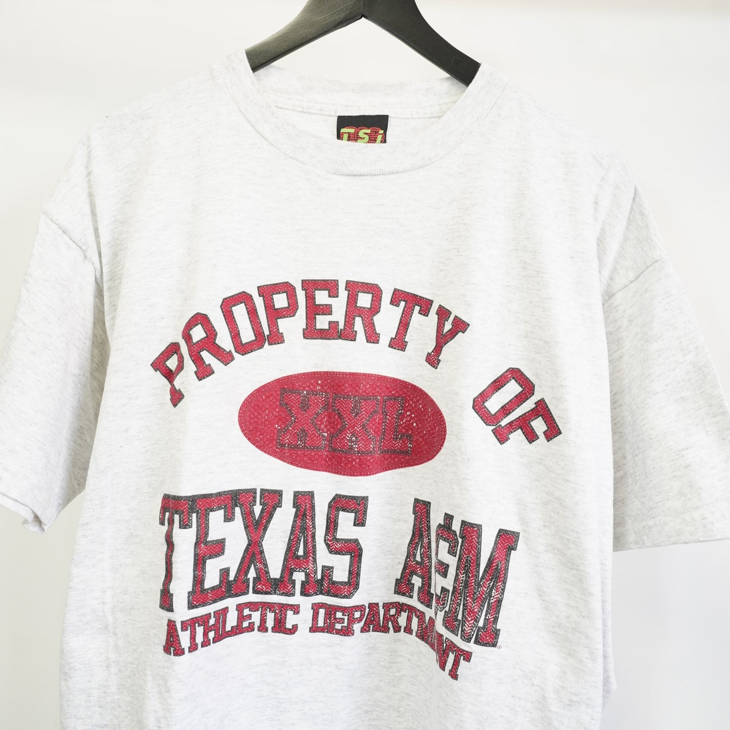 (XL) Vintage 90s Texas A&M Aggies T-Shirt Men's XL Heather Gray ATM Football Retro