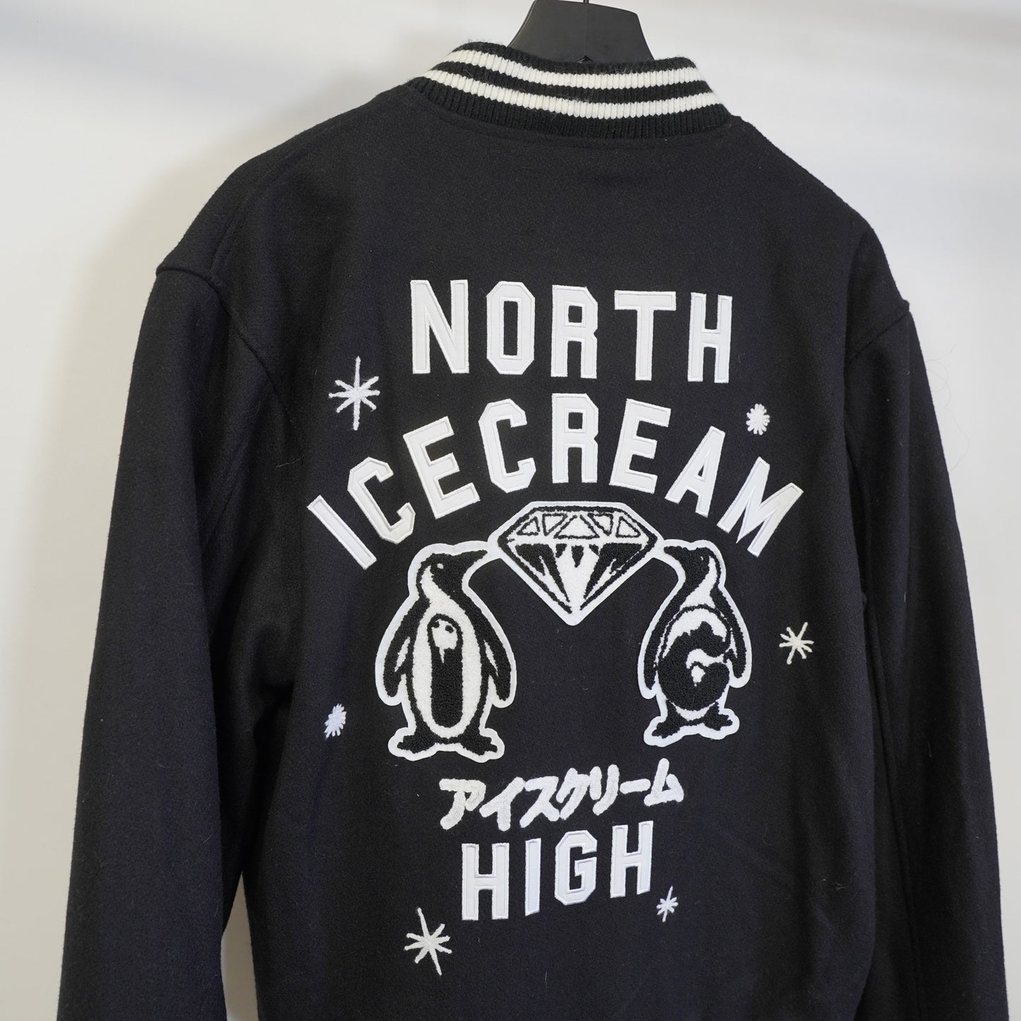 (XL) Ice Cream Billionaire Boys Club Varsity Bomber Jacket Men's XL Y2K Pharrell 2000