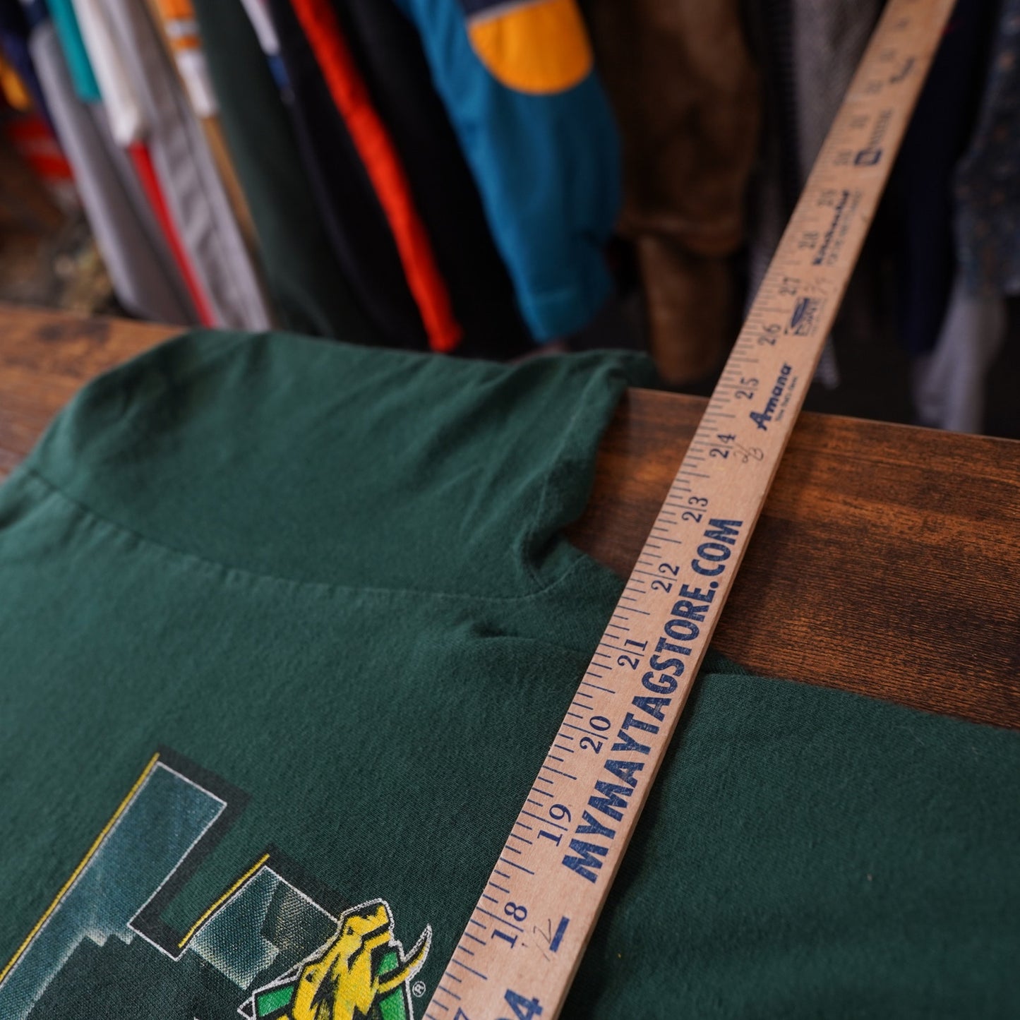 (L) Vintage USF Bulls Football Lee Sport T-Shirt Men's L Green South Florida